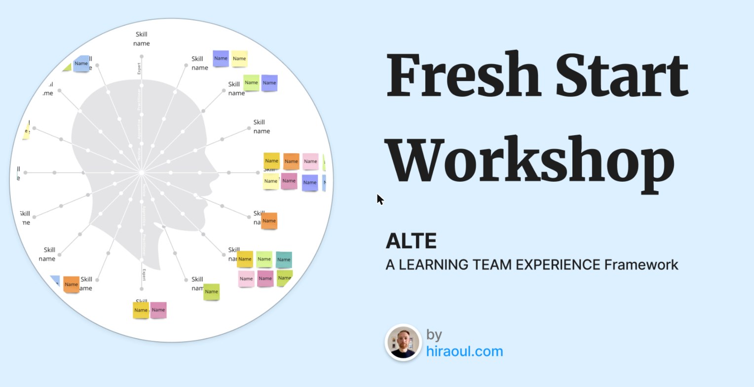 Fresh Start Workshop template cover