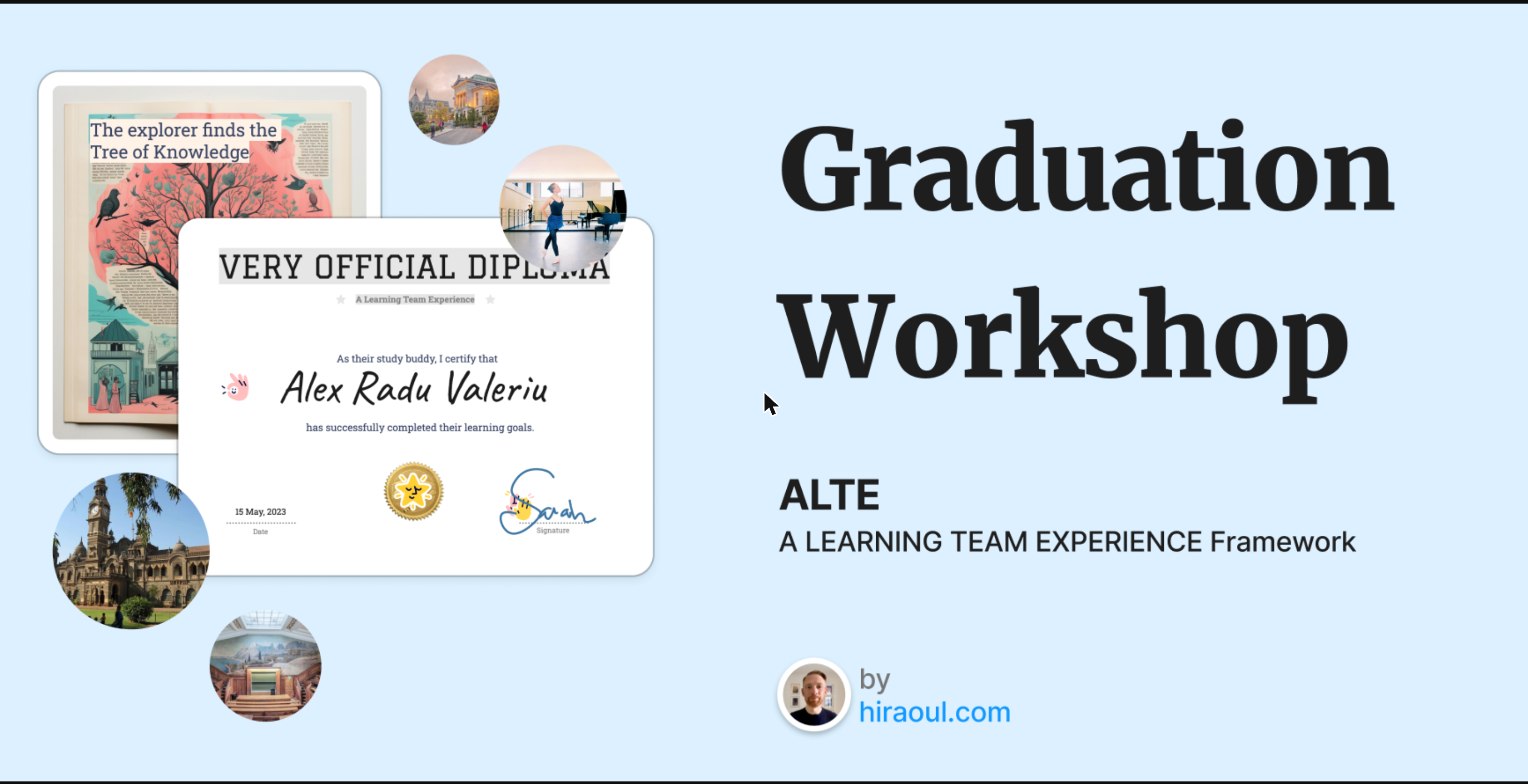 Graduation Workshop template cover