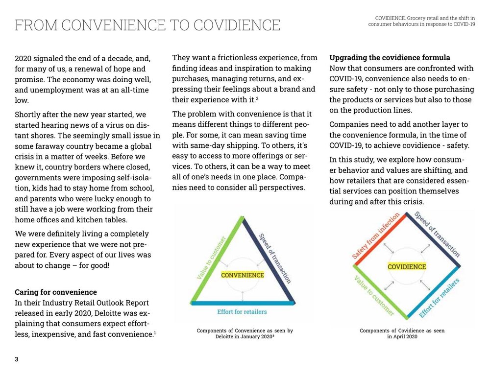 Study page: From Convenience to Covidience, comparing components of convenience and covidience