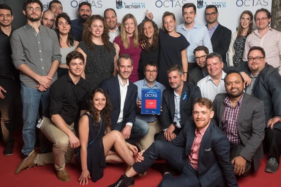 Team at an OCTAS awards event