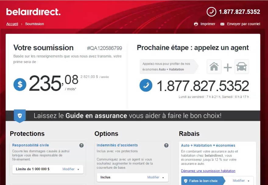 Wireframe of the Coverage Advisor car insurance selection tool